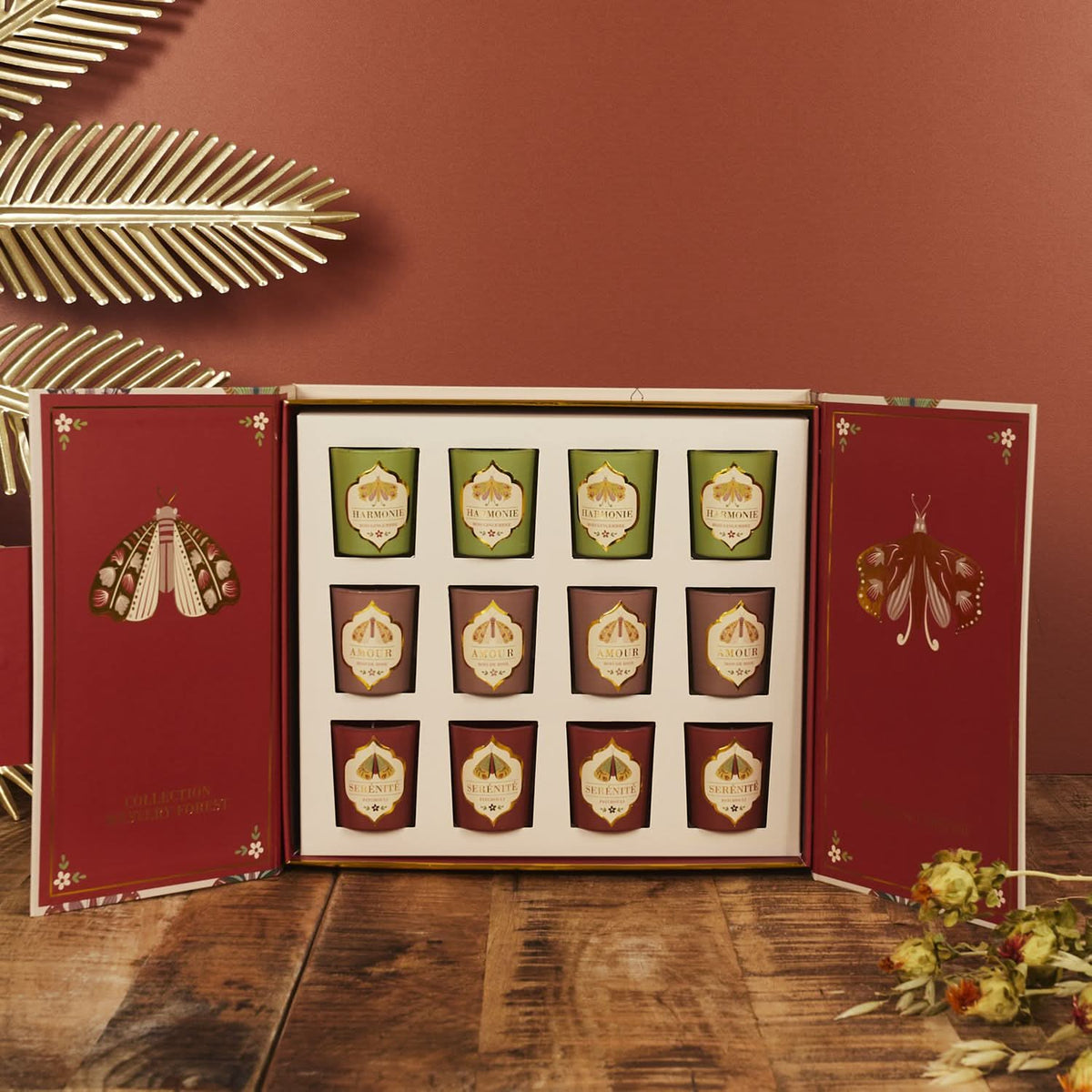 COFFRET DE 12 BOUGIES MYSTERY FOREST