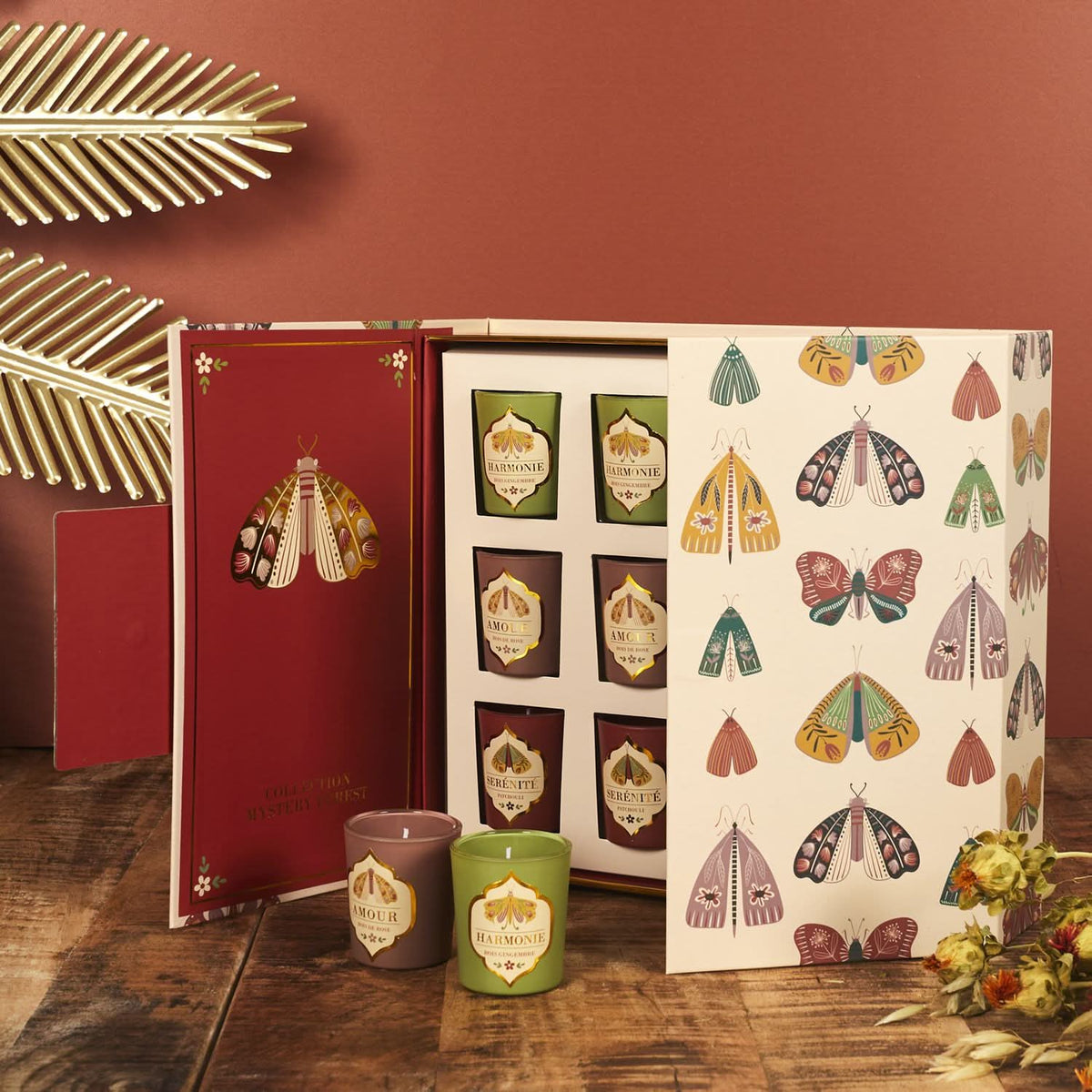 COFFRET DE 12 BOUGIES MYSTERY FOREST