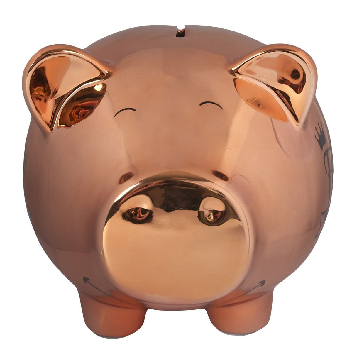 TIRELIRE COCHON XXL DOREE