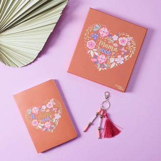 COFFRET NOTEBOOK ET PORTE-CLES MAMAN