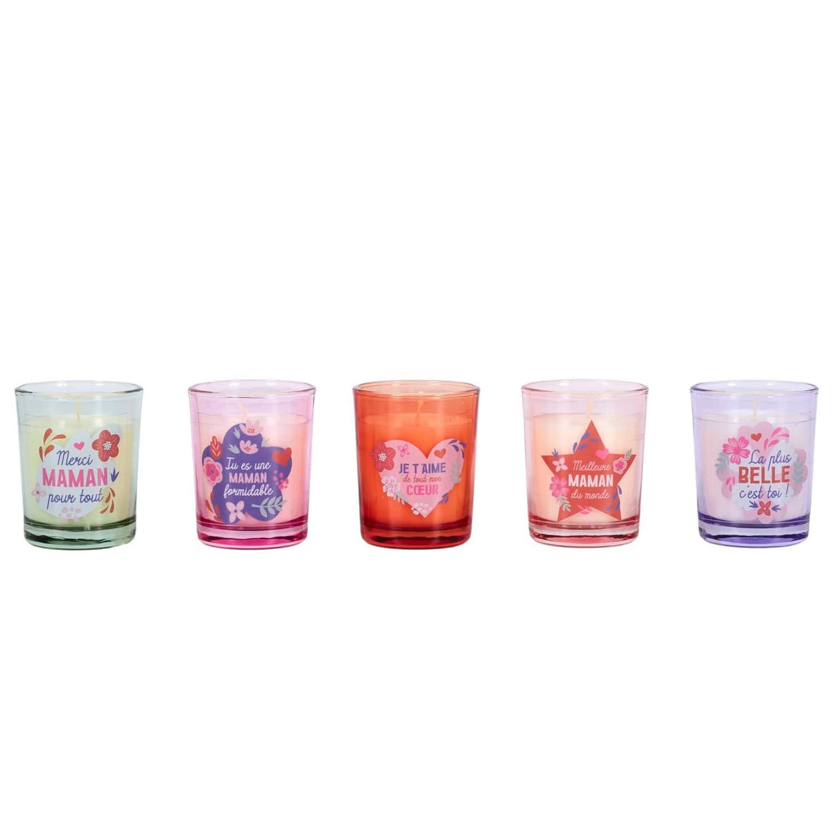 COFFRET DE 5 BOUGIES MAMAN