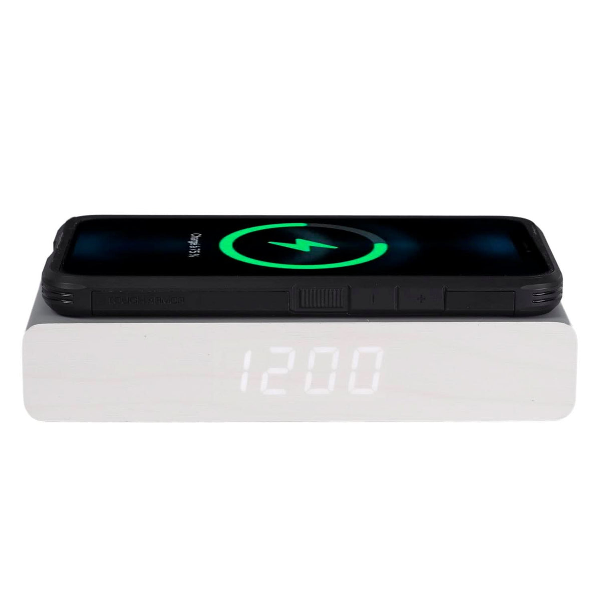 REVEIL CHARGEUR BOIS GRIS