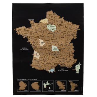 CARTE DE FRANCE À GRATTER