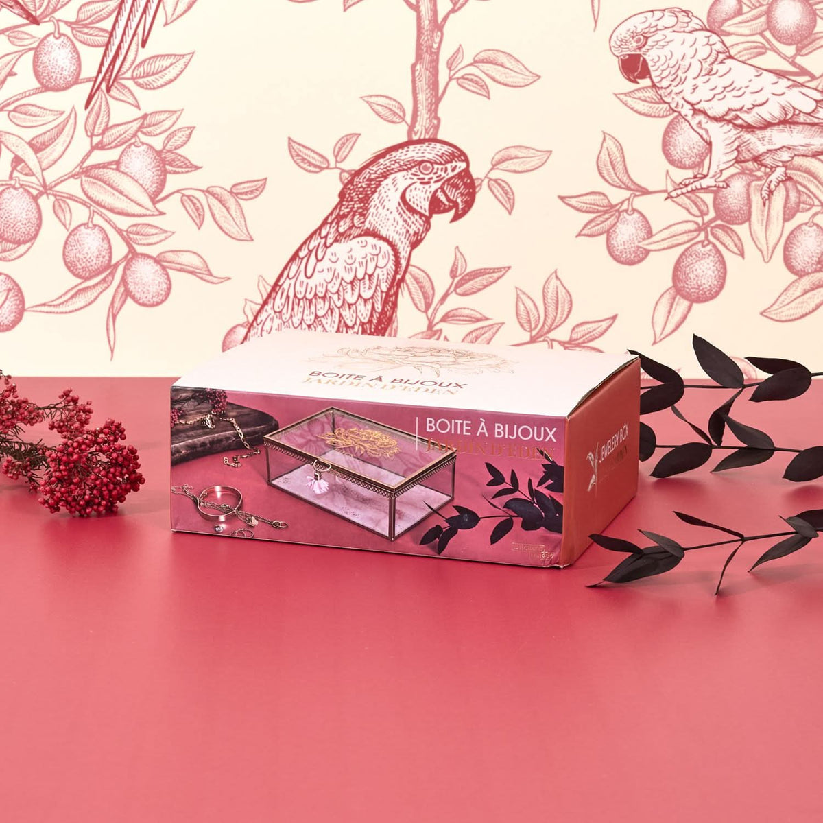 COFFRET A BIJOUX EFFET MARBRE JARDIN D’EDEN