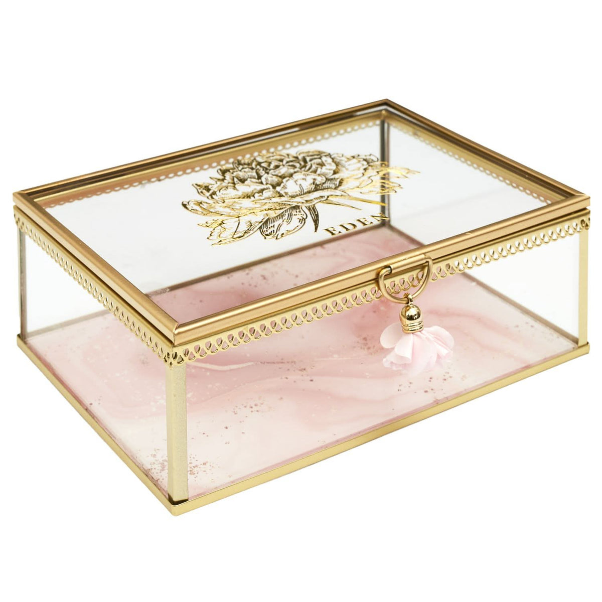 COFFRET A BIJOUX EFFET MARBRE JARDIN D’EDEN