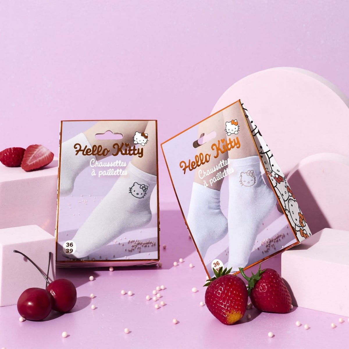 CHAUSSETTES HELLO KITTY PAILLETTES 36-39