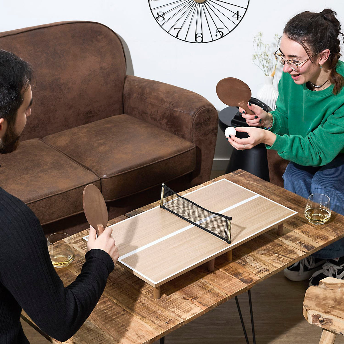 JEU DE TABLE PING PONG EN BOIS