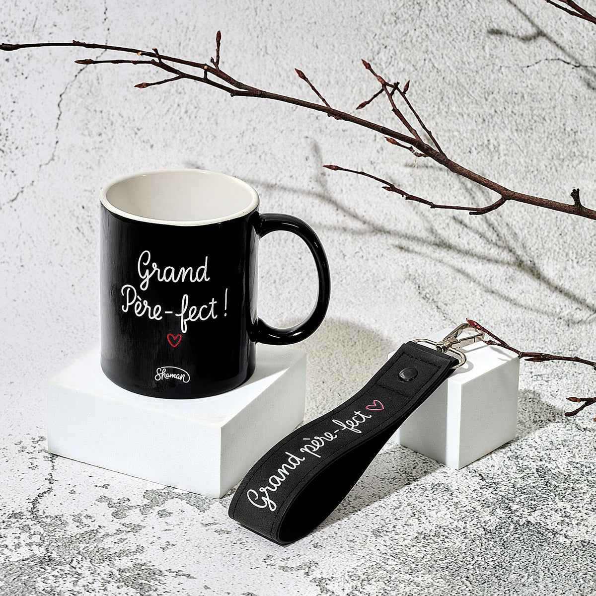 COFFRET 1 TASSE PORTE-CLE GRAND-PERE-FECT