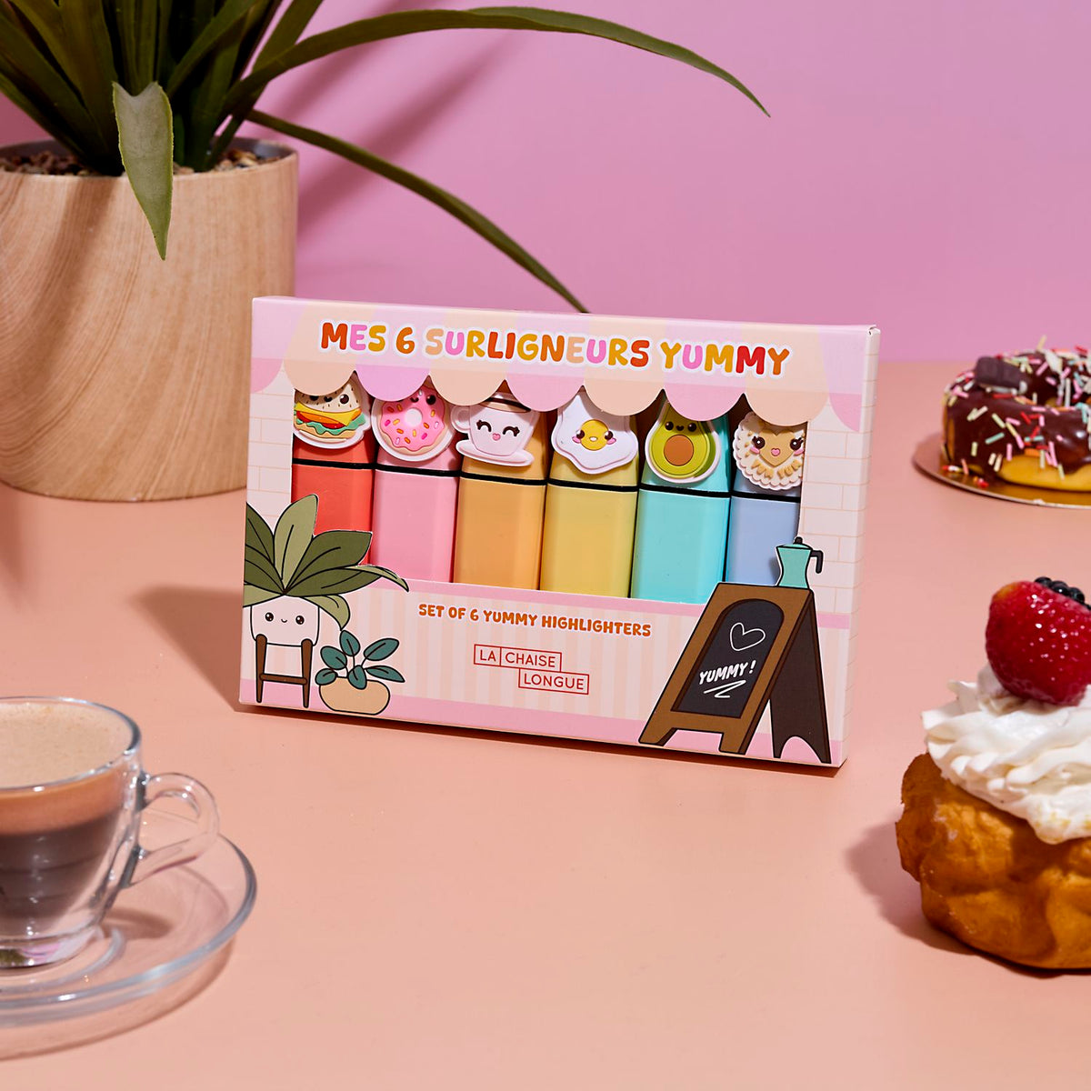 MES 6 SURLIGNEURS YUMMY