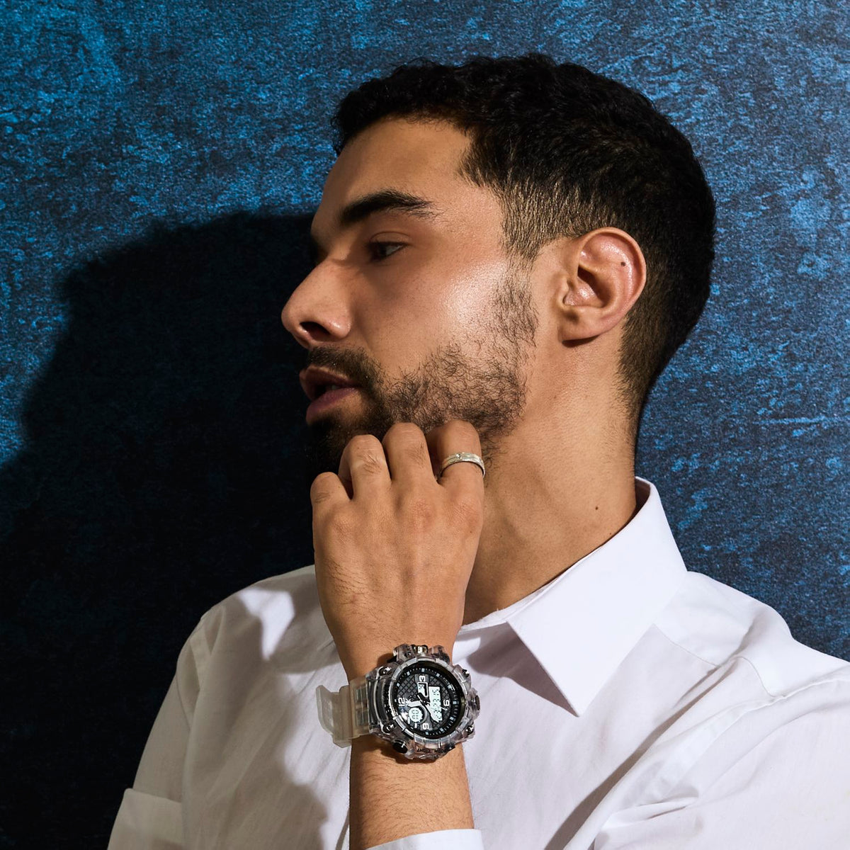MONTRE HOMME TRANSPARENTE
