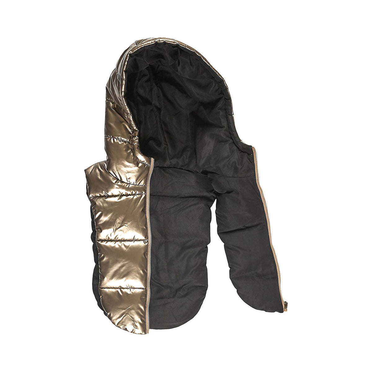 CAPUCHE DOUDOUNE REVERSIBLE GOLD
