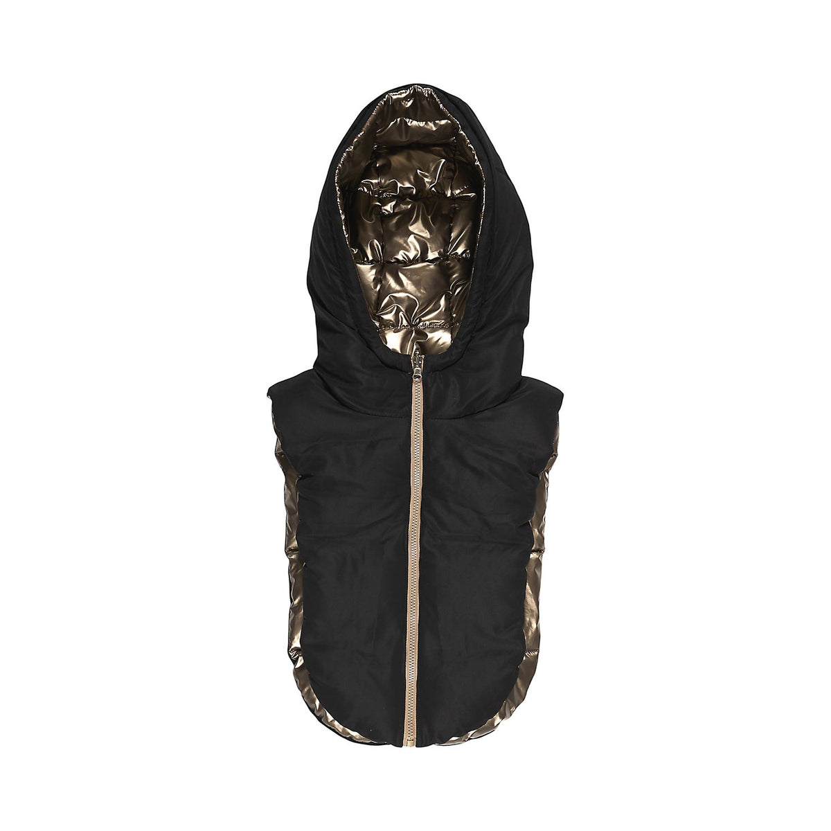 CAPUCHE DOUDOUNE REVERSIBLE GOLD