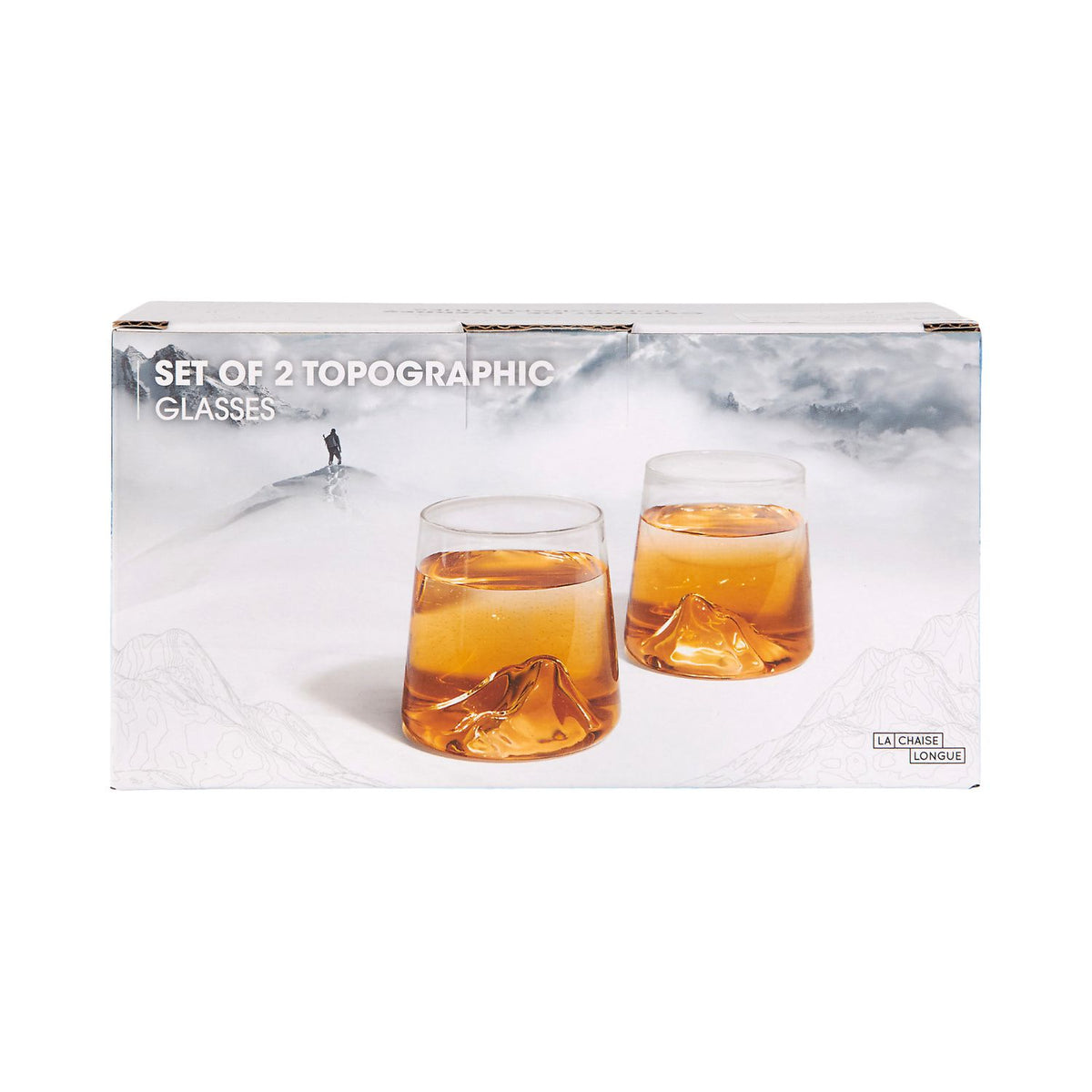 COFFRET DE 2 VERRES TOPOGRAPHIQUES