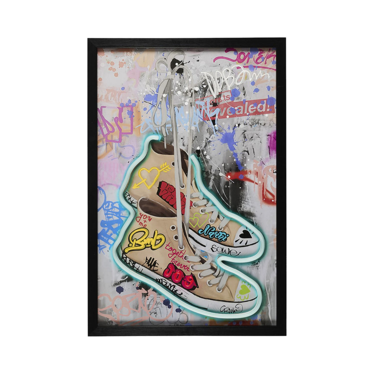 TABLEAU EFFET NEON AIR LIGHT SNEAKERS