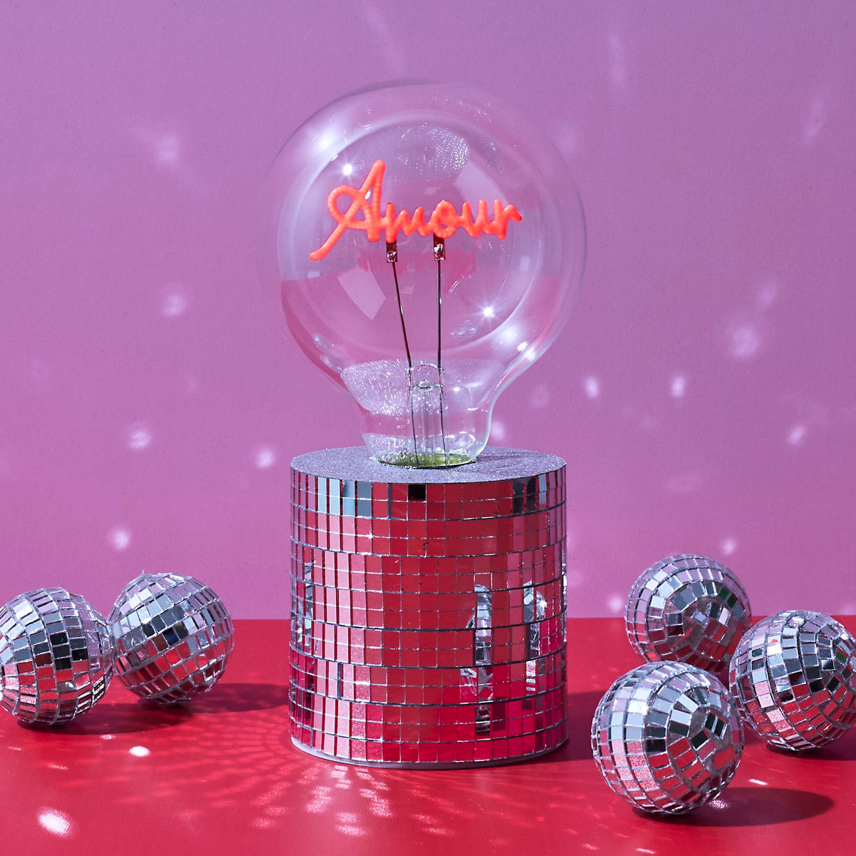 LAMPE AMPOULE DISCO AMOUR