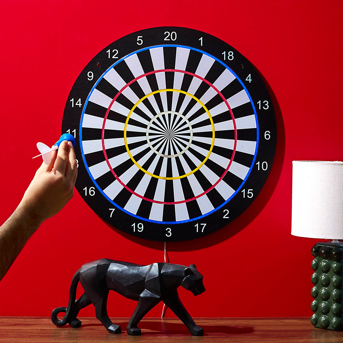 JEU DE FLECHETTES CIBLE EFFET NEON