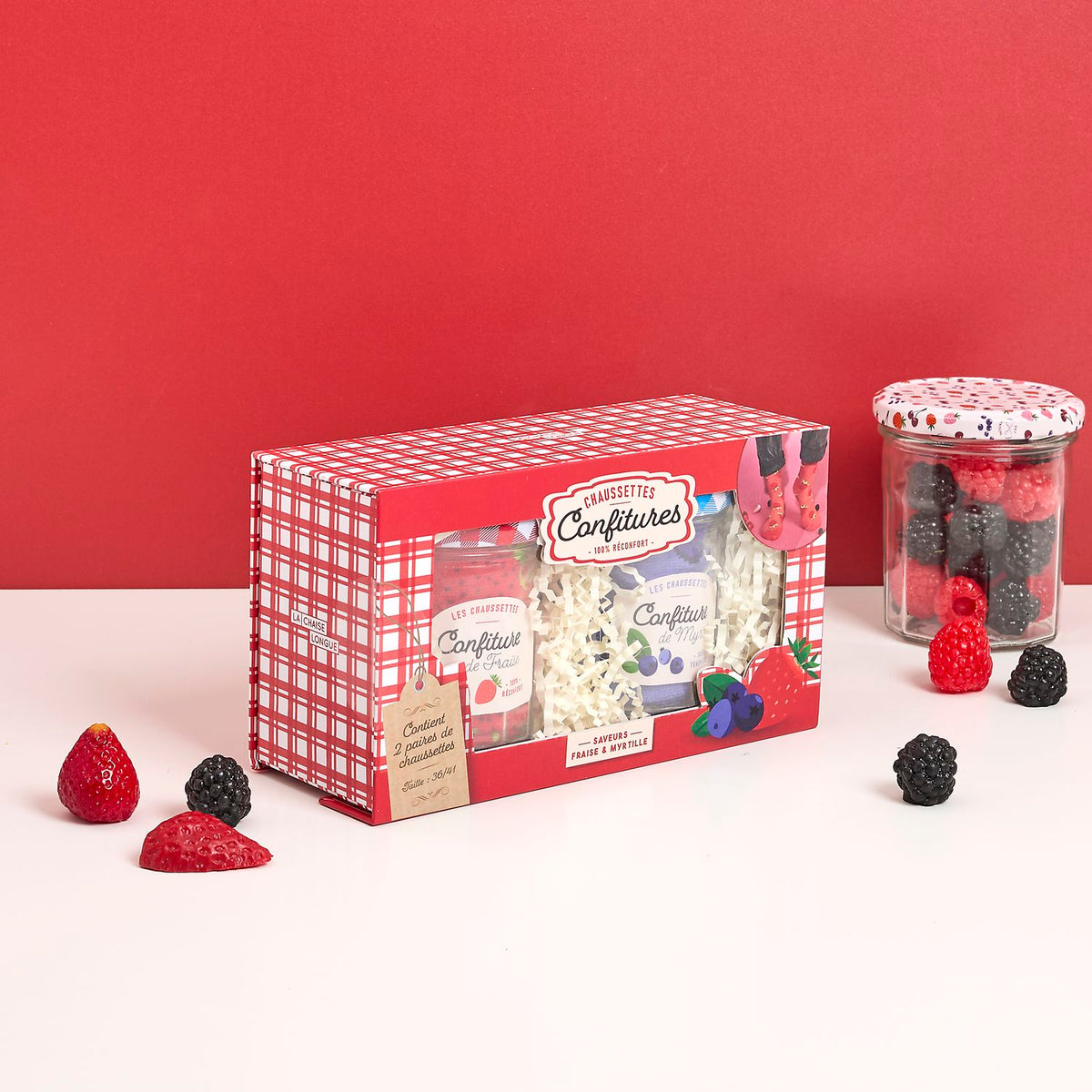 COFFRET CHAUSSETTES CONFITURES
