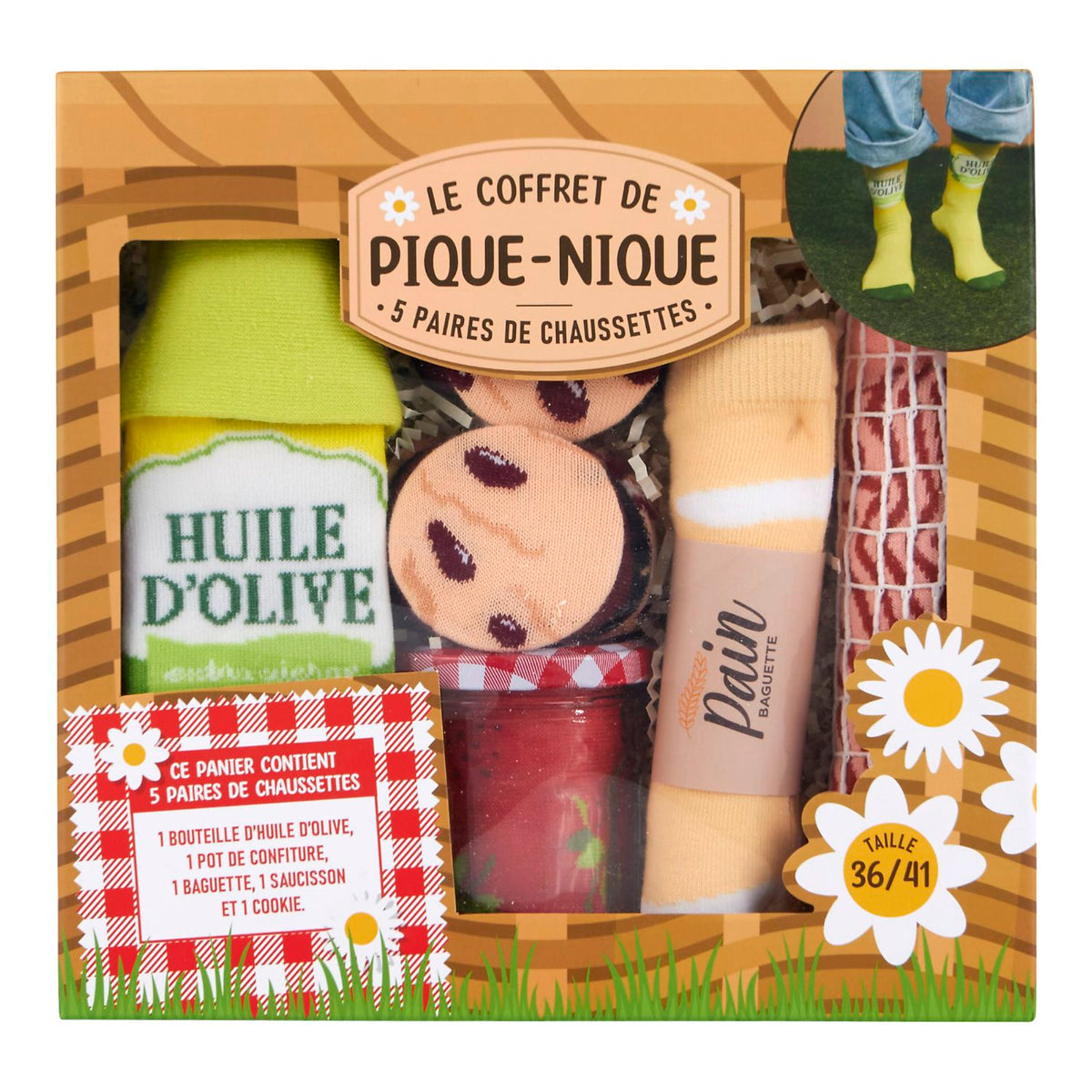 COFFRET CHAUSSETTES PIQUE-NIQUE