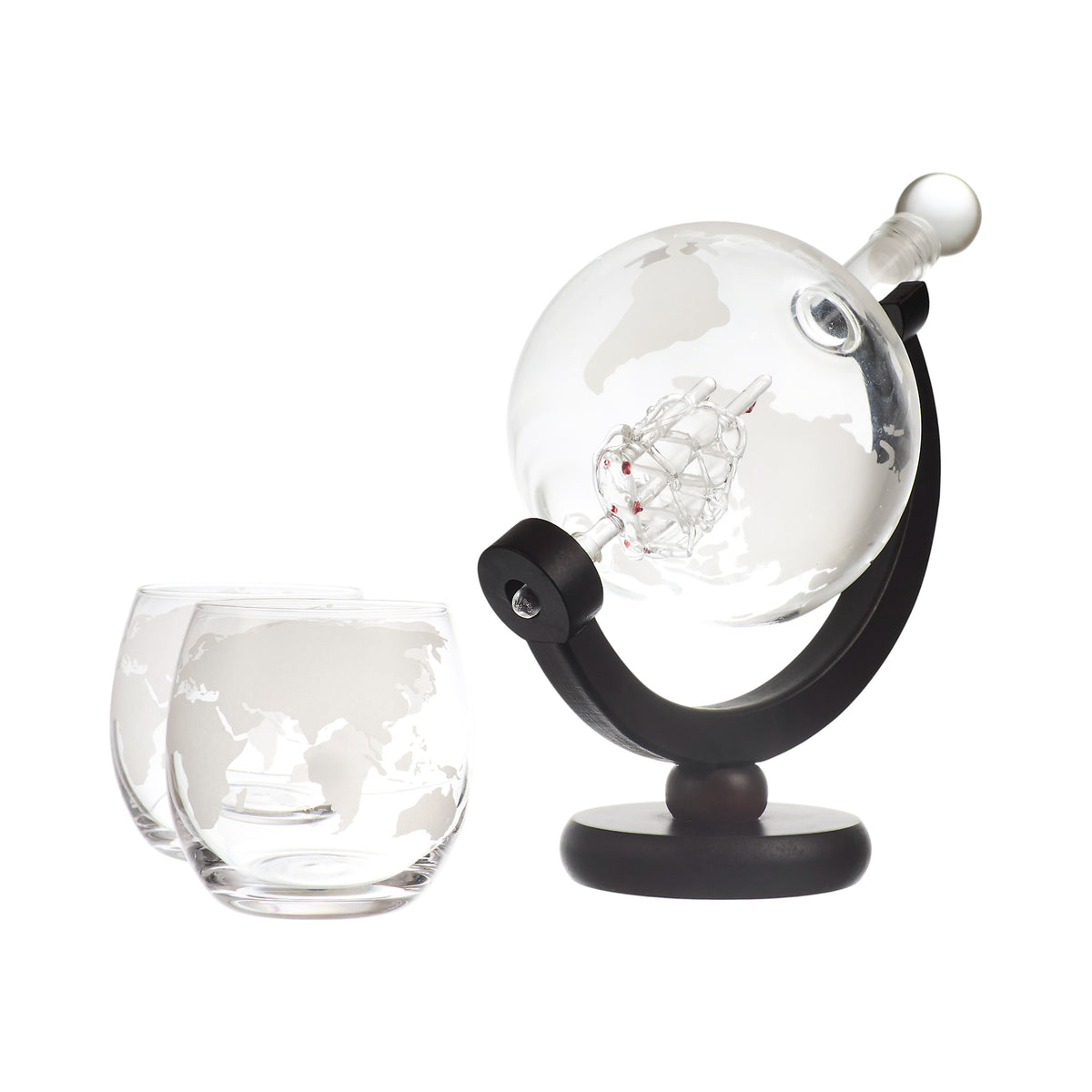 COFFRET DECANTEUR ET 2 VERRES CAP HORN