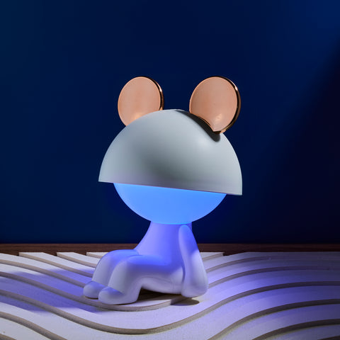 Lampe enceinte Mister Mouse blanche