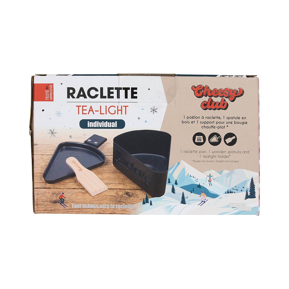 RACLETTE A LA BOUGIE CHEESY CLUB NOIRE
