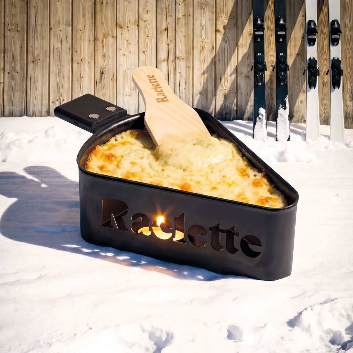 RACLETTE A LA BOUGIE CHEESY CLUB NOIRE