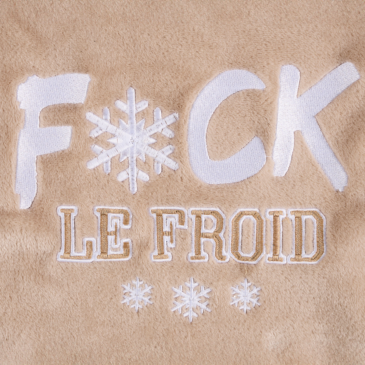 SWEAT PLAID F*CK LE FROID