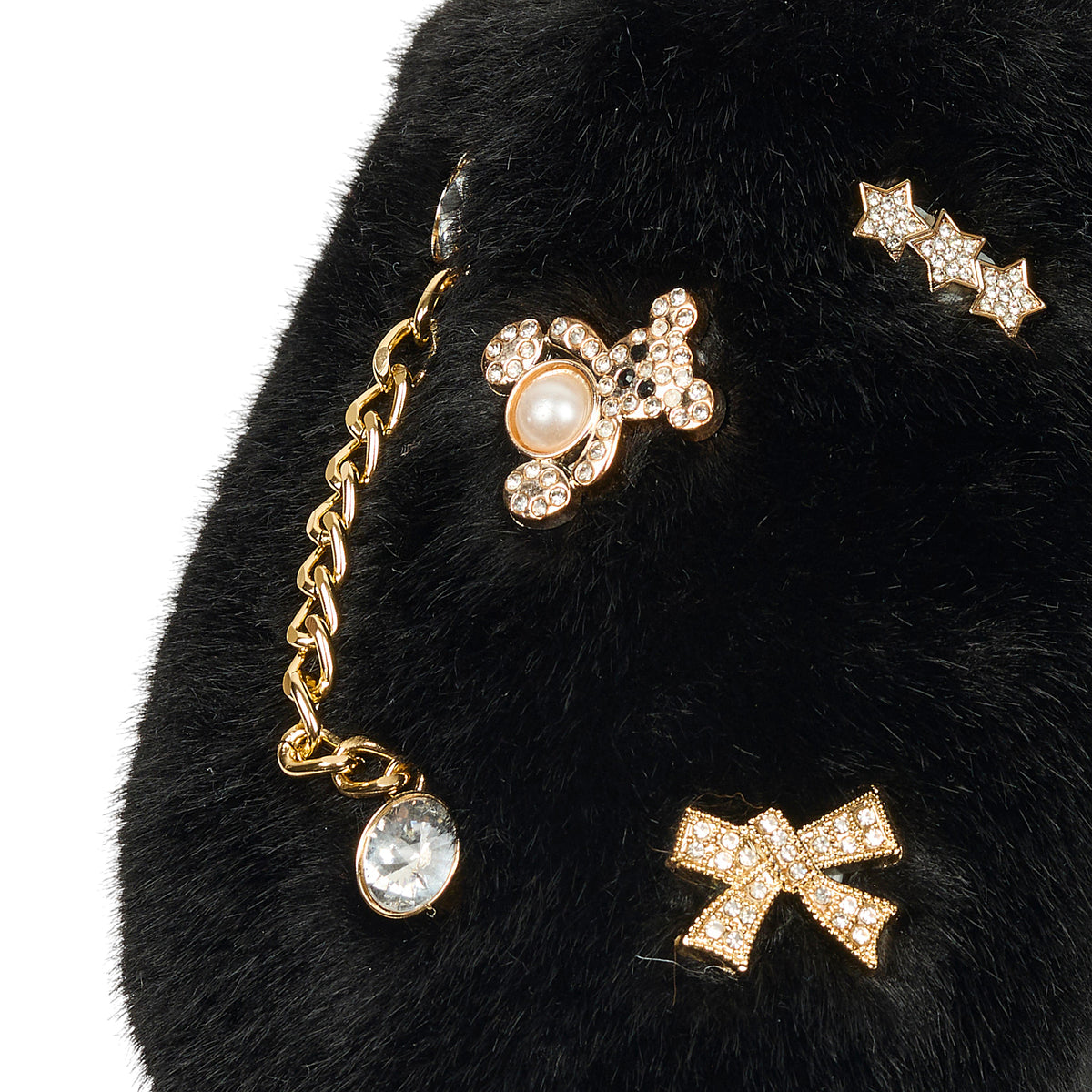 CHAUSSONS LUXURY GLAMS CHARMS NOIR T39 40
