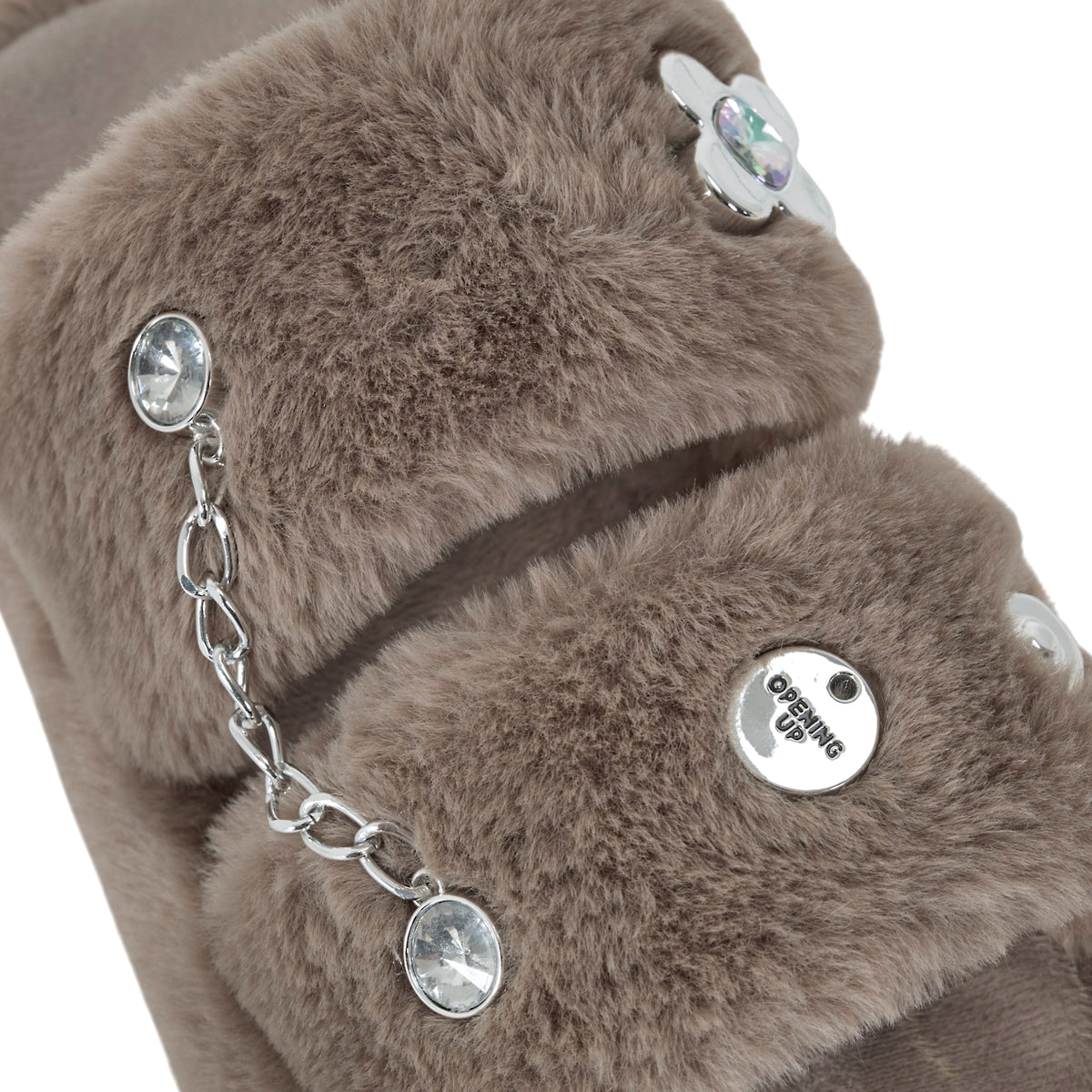 CHAUSSONS LUXURY GLAMS CHARMS TAUPE T39 40