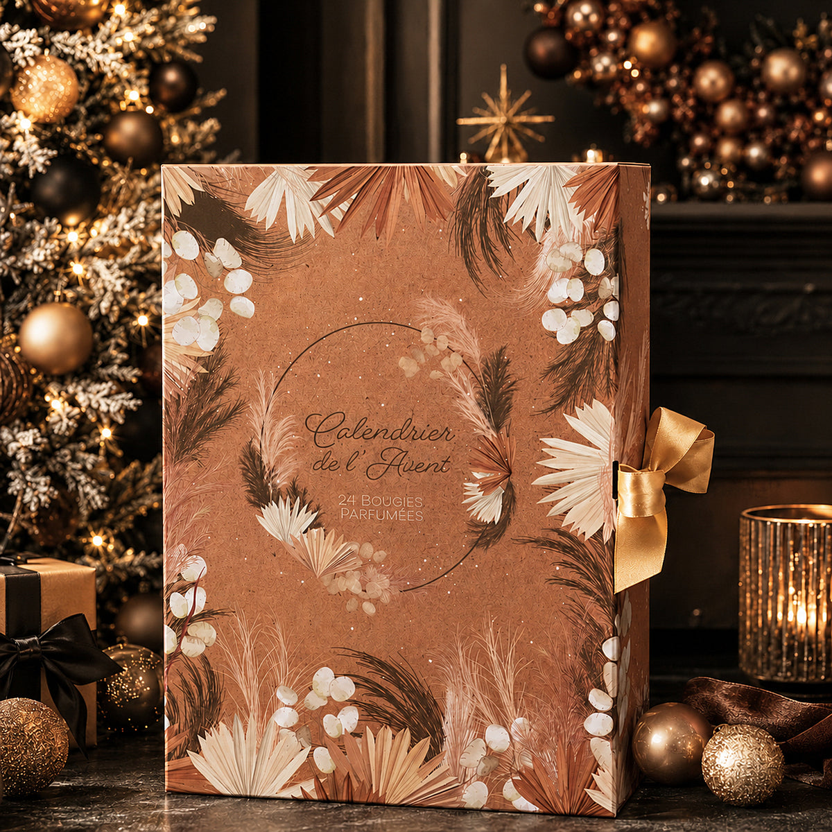 CALENDRIER DE L'AVENT BOUGIES PARFUMEES NATURE
