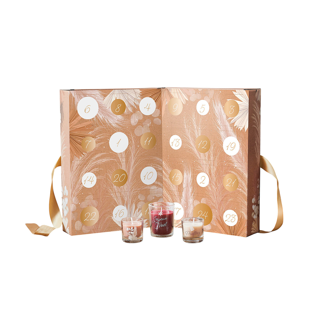 CALENDRIER DE L'AVENT BOUGIES PARFUMEES NATURE
