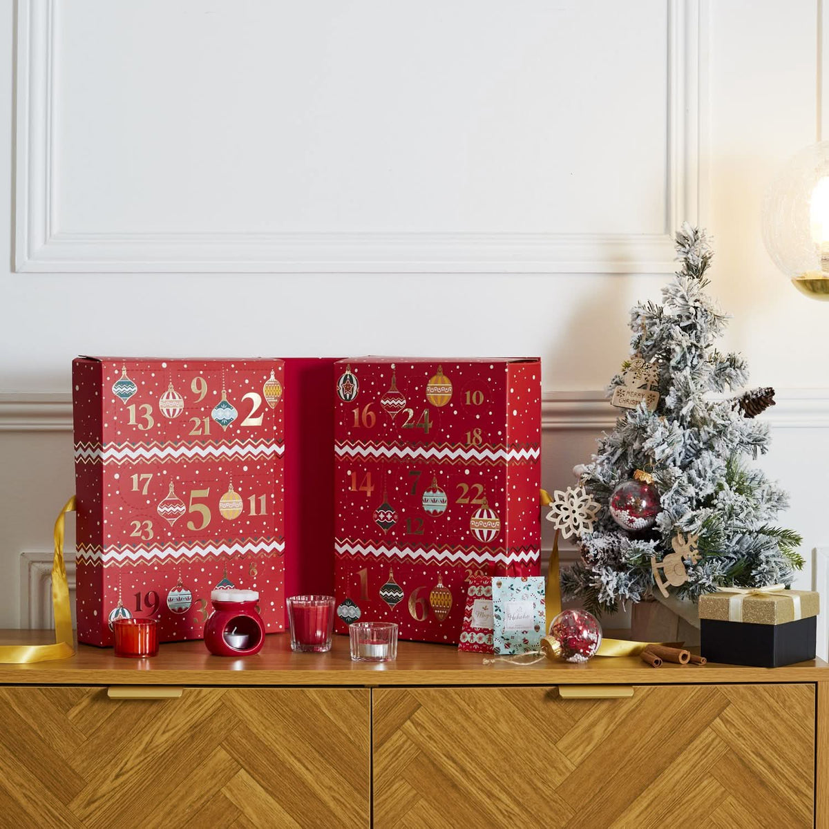 CALENDRIER DE L'AVENT BOUGIES ET SURPRISES NOEL TRADI