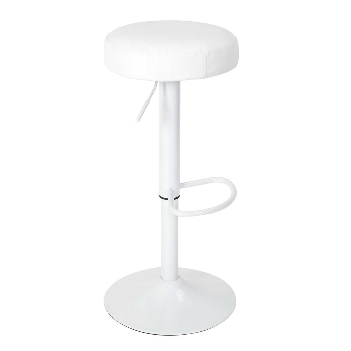 TABOURET DE BAR REGLABLE MUMFORD BLANC - LOT DE 2
