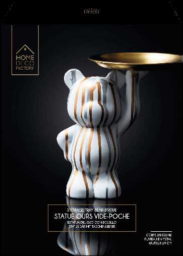 STATUE DECO BLANC VIDE POCHE