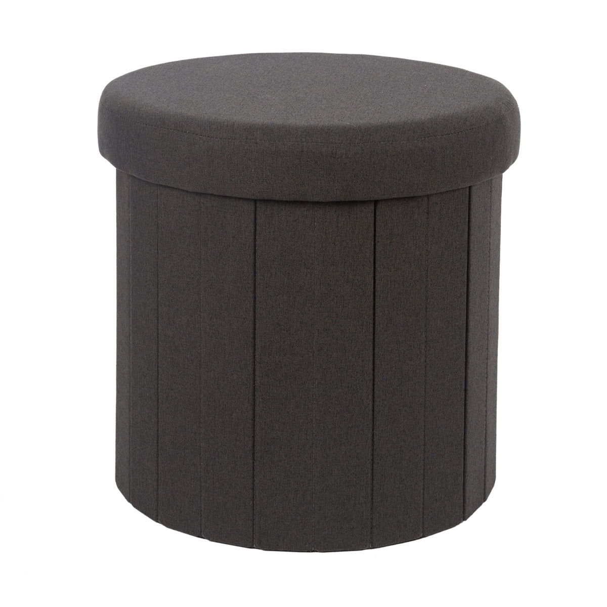 COFFRE POUF PLIABLE NOIR PILLS