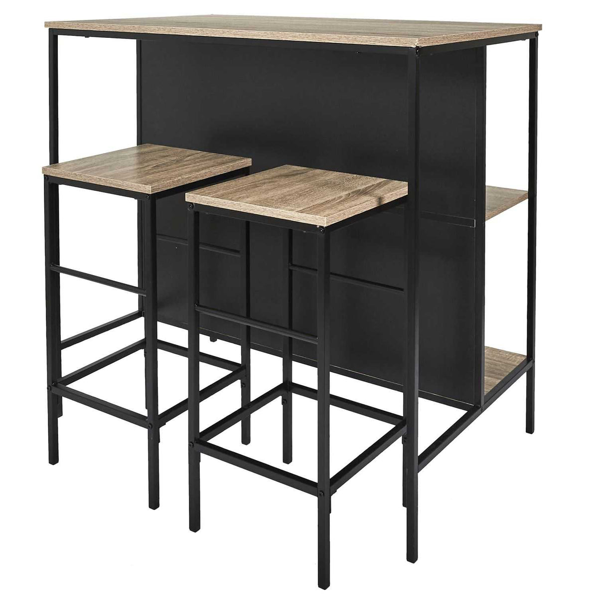TABLE ILOT 2 TABOURETS LOKA