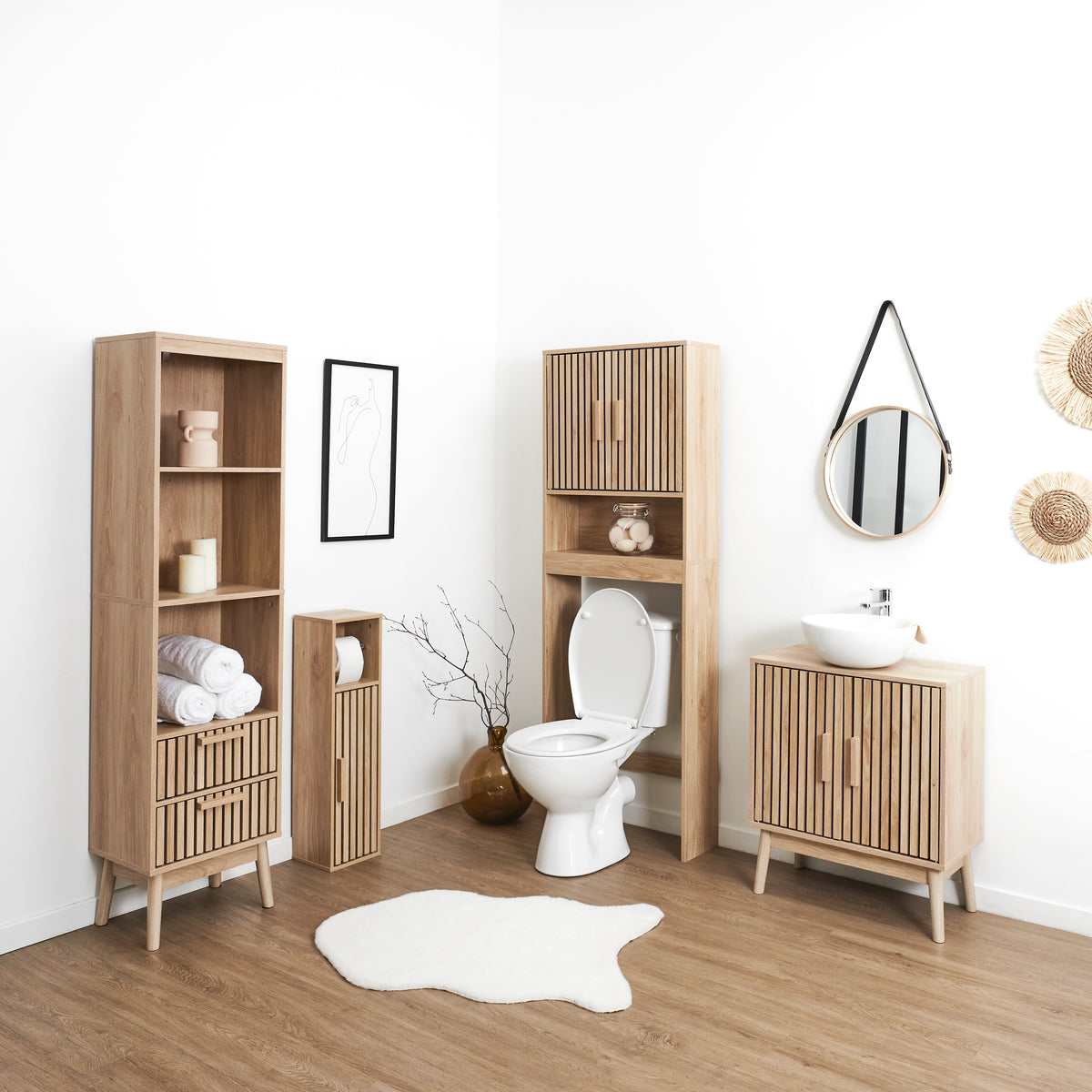 MEUBLE DEROULEUR PAPIER WC KLAUS