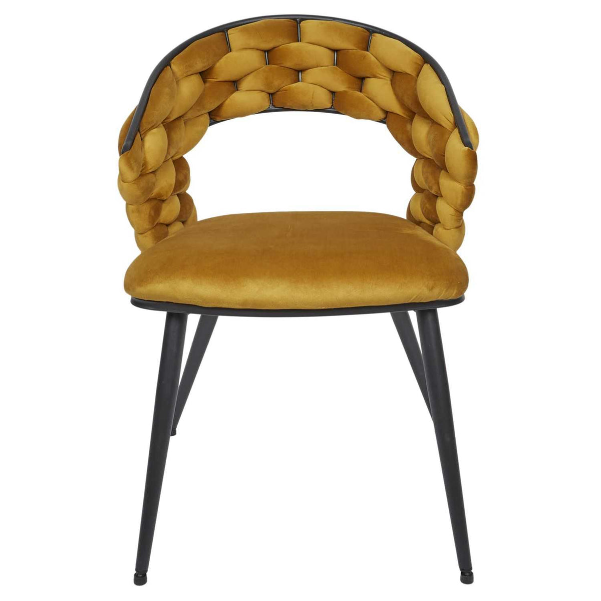 FAUTEUIL SAWYER JAUNE MOUTARDE