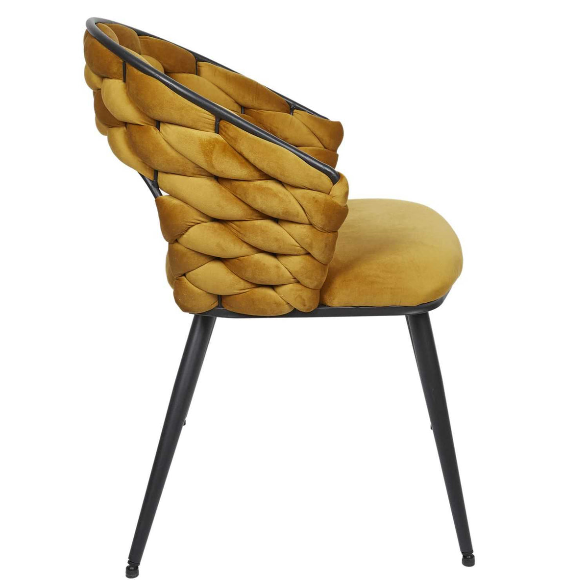 FAUTEUIL SAWYER JAUNE MOUTARDE