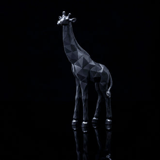 GIRAFE ORIGAMI NOIR H40CM