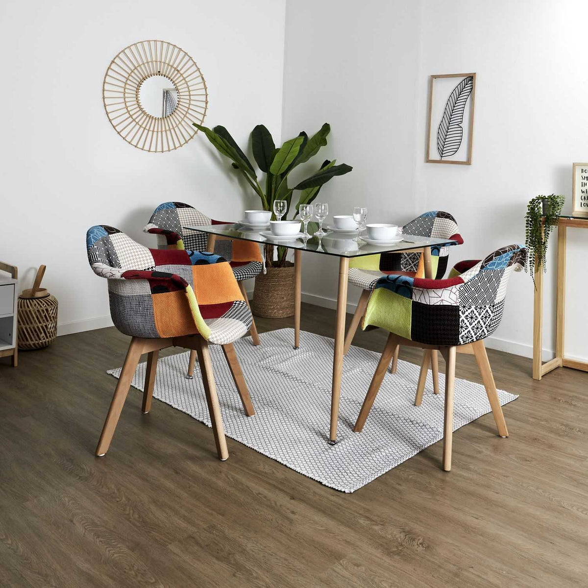 FAUTEUIL SCANDINAVE PATCHWORK