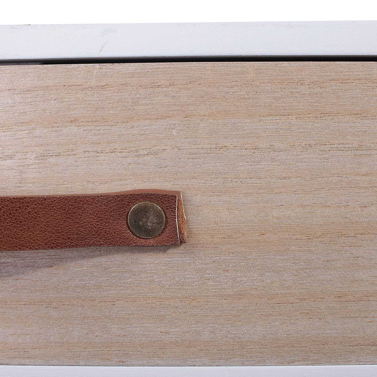 CHEVET BLANC 1 TIROIR EN BOIS