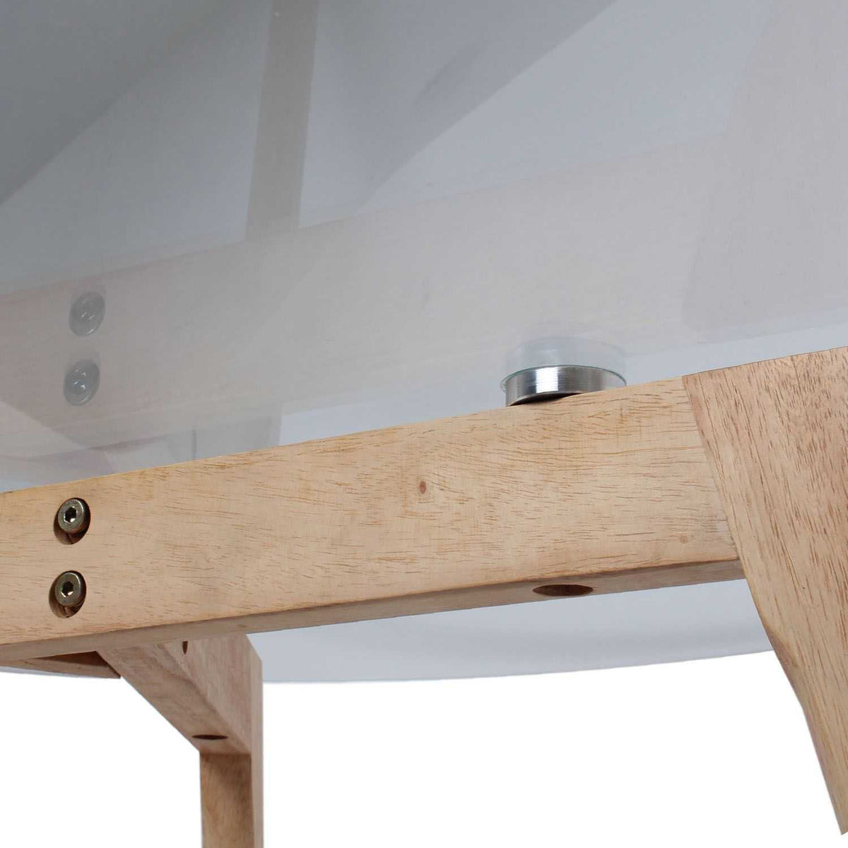 TABLE RONDE EN VERRE DIAM 80CM