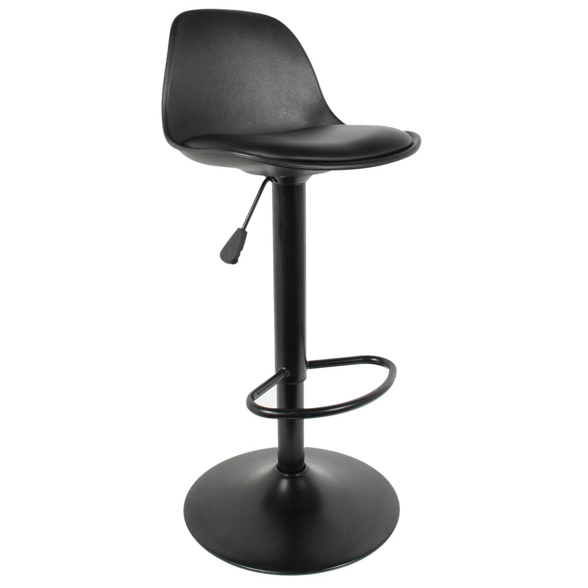 TABOURET DE BAR ISAK NOIR - Lot de 2