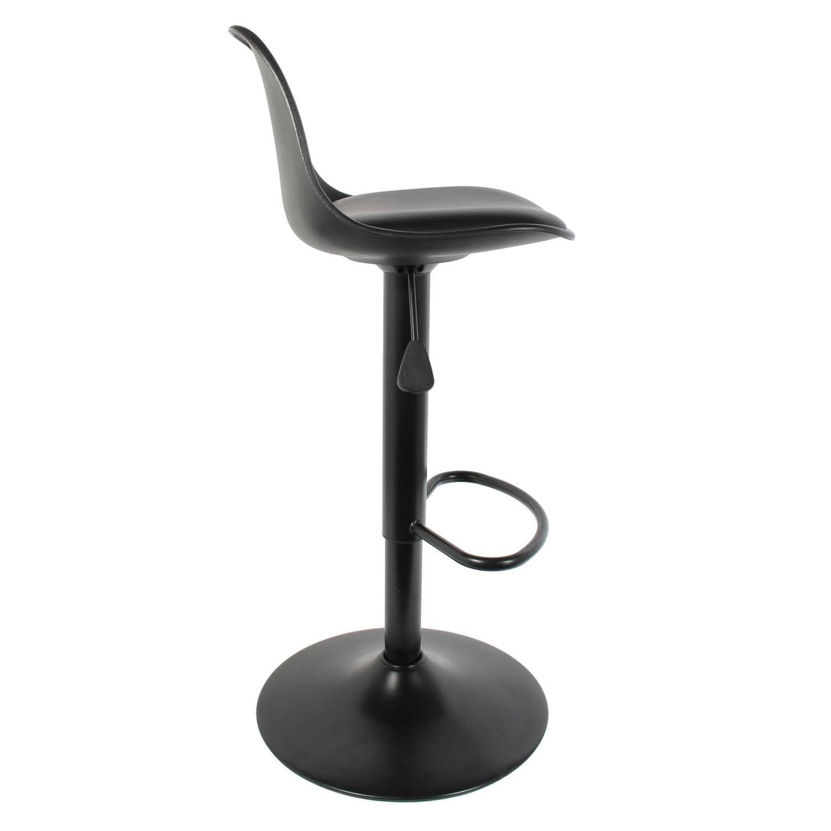 TABOURET DE BAR ISAK NOIR - Lot de 2