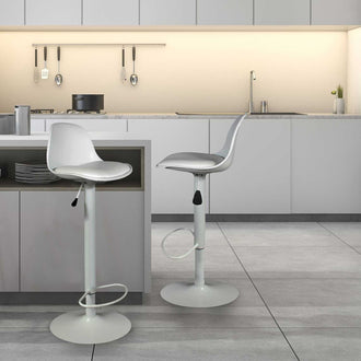 TABOURET DE BAR ISAK BLANC