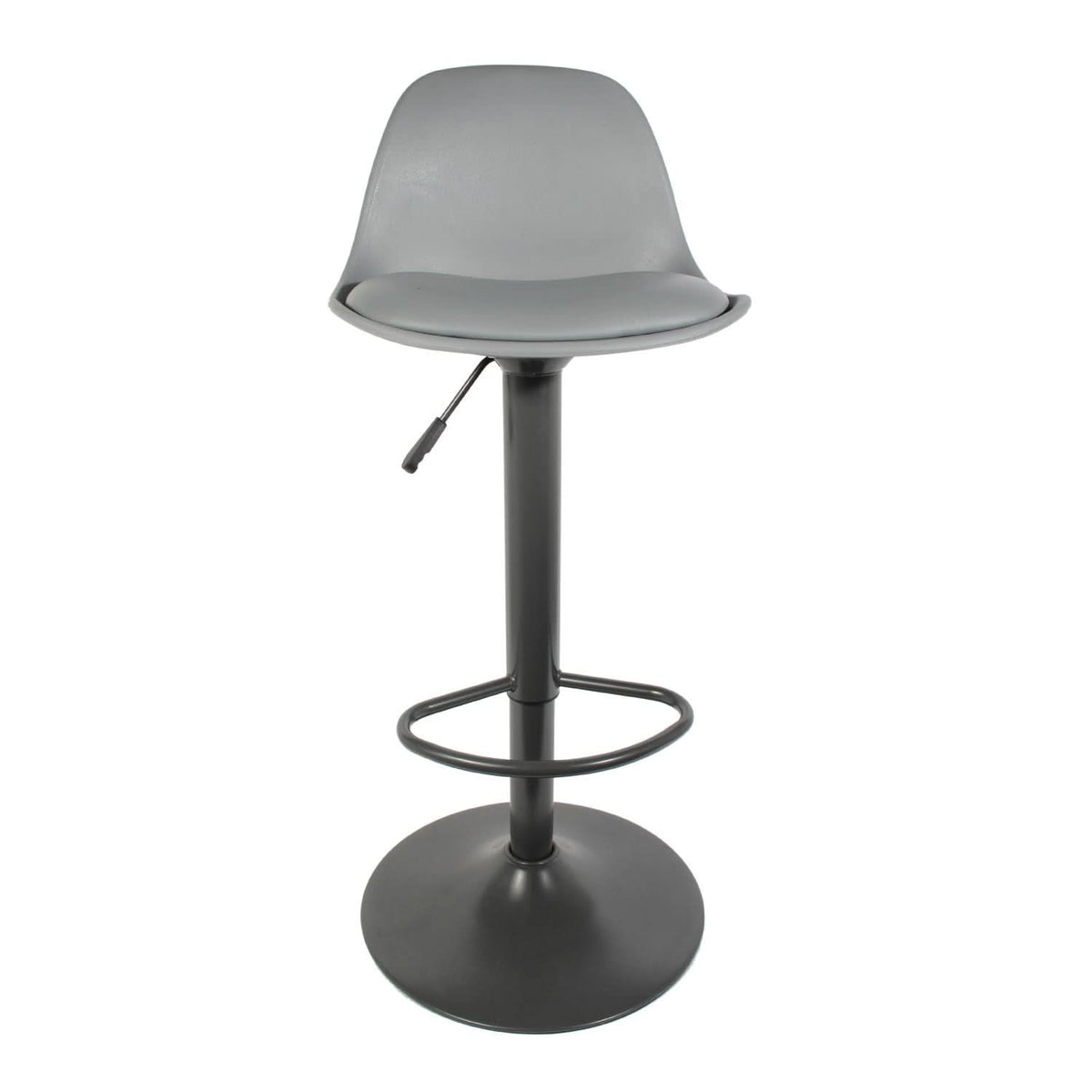 TABOURET DE BAR ISAK GRIS - Lot de 2