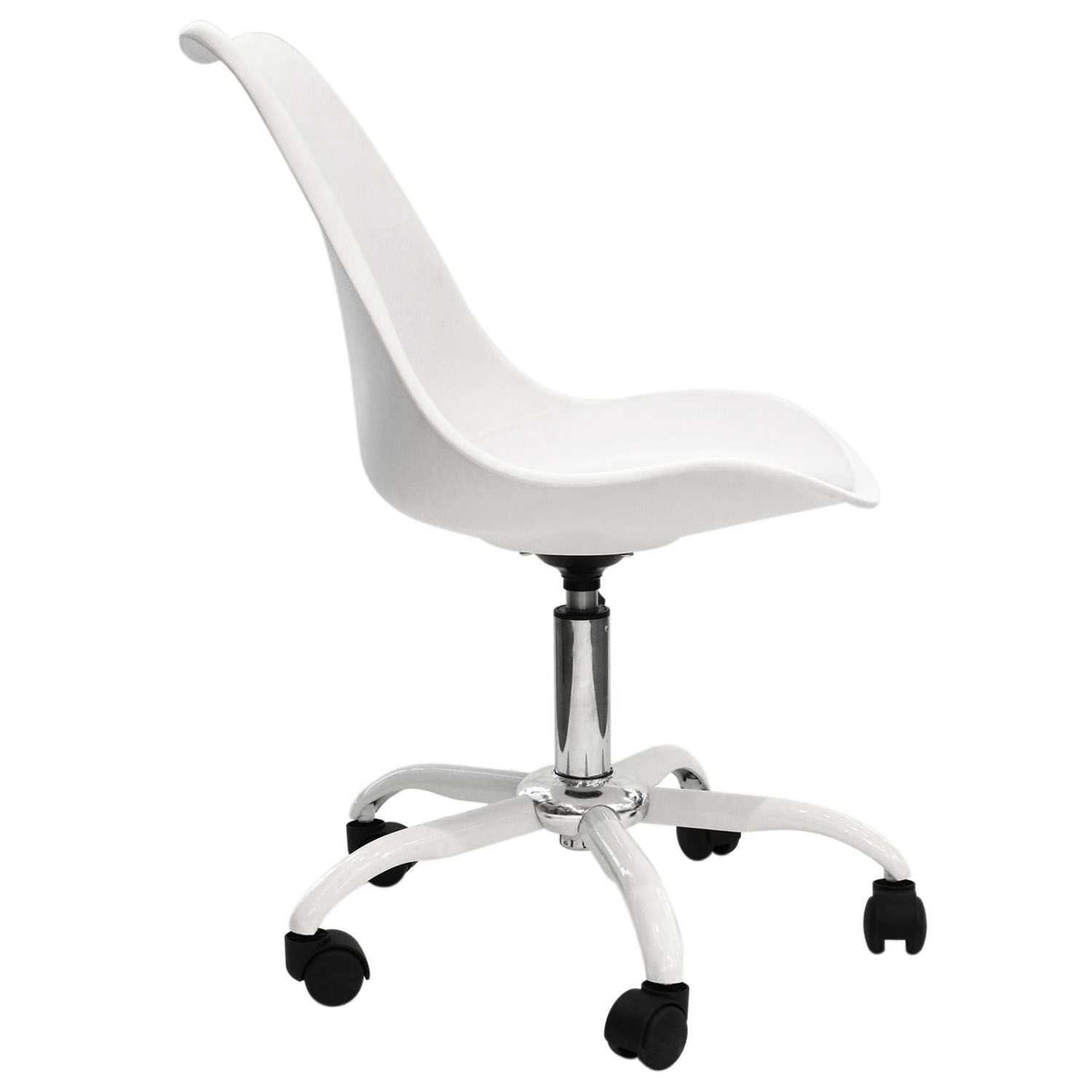 CHAISE A ROULETTES KIRUNA BLANC