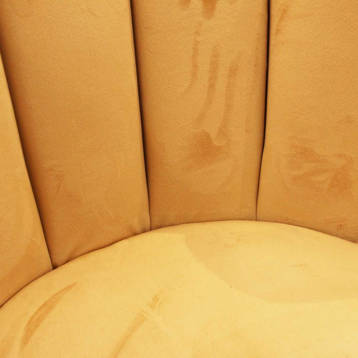 CHAISE ARIEL VELOURS JAUNE