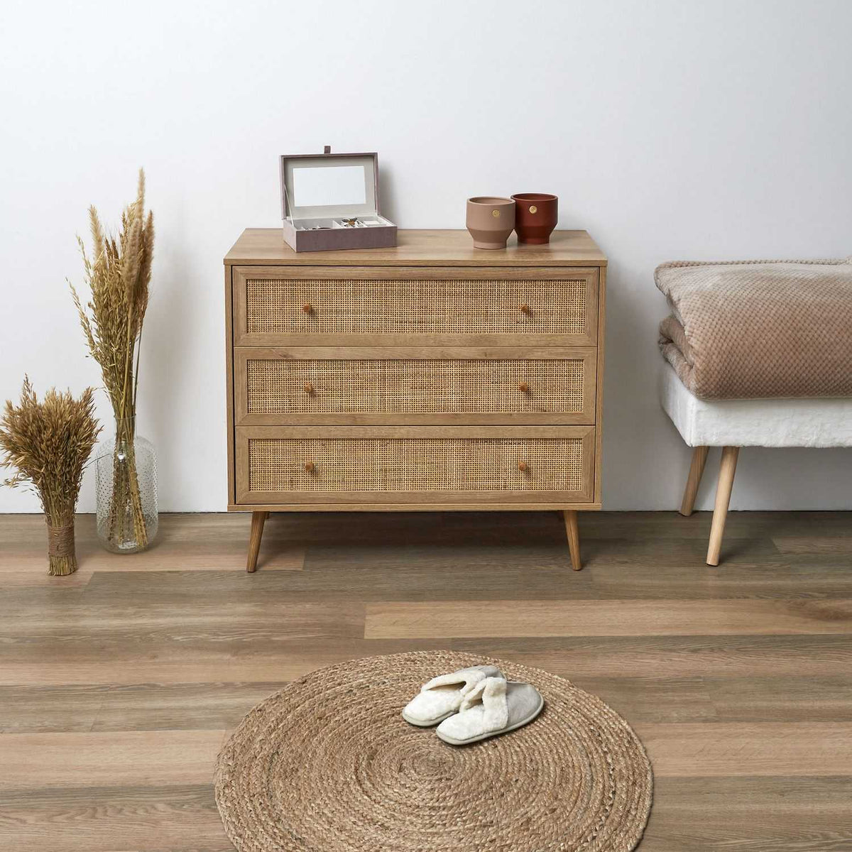 COMMODE 3 TIROIRS BALI